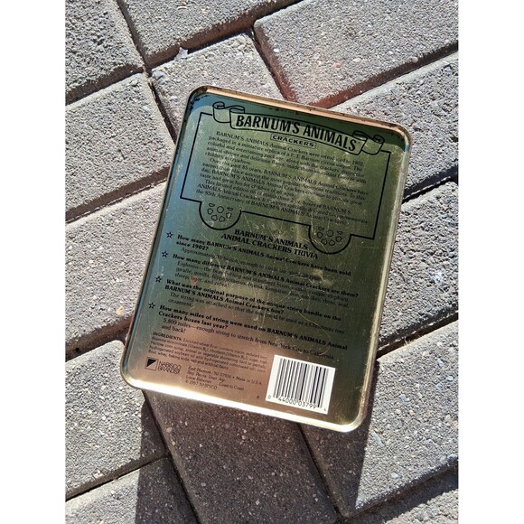 Barnum's Animals Crackers Tin Box Container 85 Anniversary Vintage Dated 1987 - Picture 2 of 4